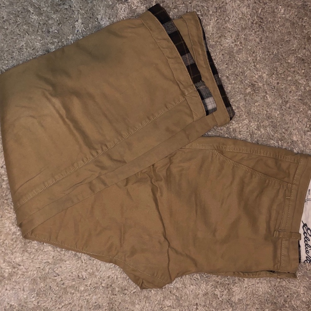 Eddie Bauer fleece lined khakis
